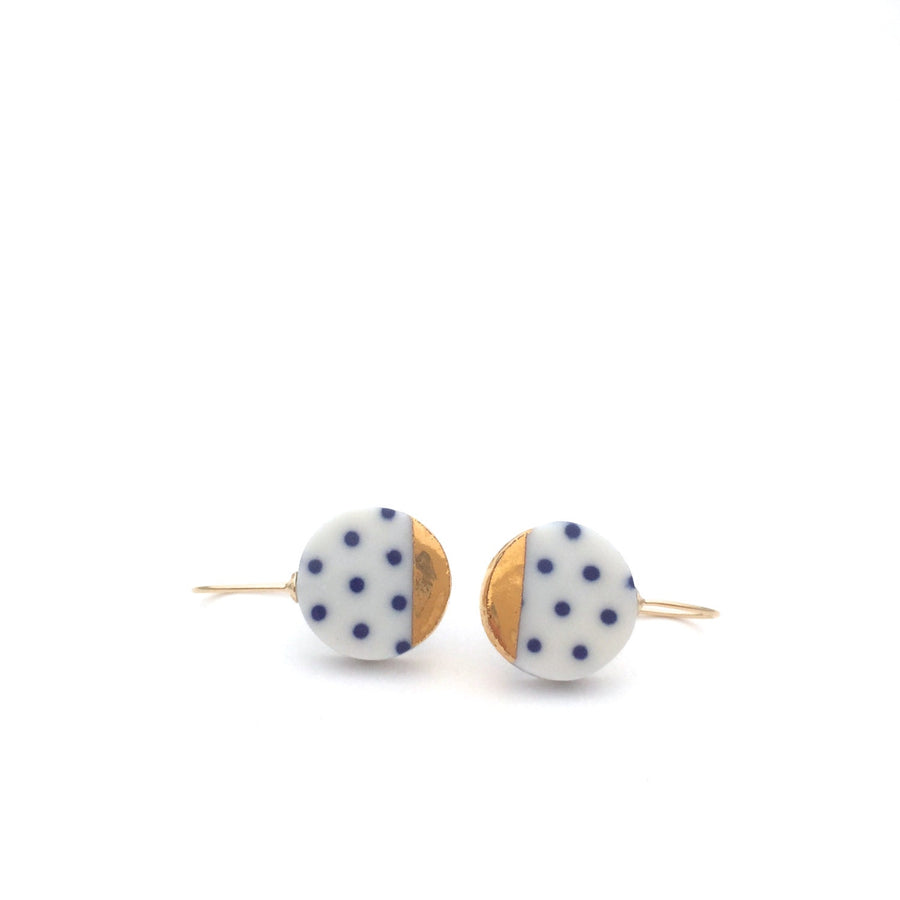 Polka Dot Porcelain earrings