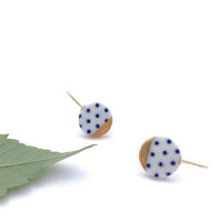 Polka dot Porcelain necklace and earrings