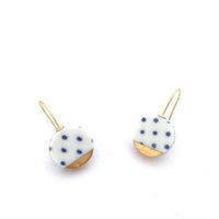 Polka dot Porcelain necklace and earrings