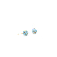 Terrazzo Mint porcelain earrings