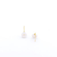 Porcelain and gold earrings, porcelain jewelry, pottery and ceramics