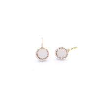 White porcelain earrings, porcelain and gold, White dangle earrings, 18k solid gold, Snow White Christmas gift