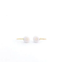 Porcelain and gold earrings, porcelain jewelry, pottery and ceramics