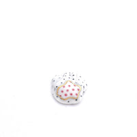 Playful Polka dot porcelain brooch