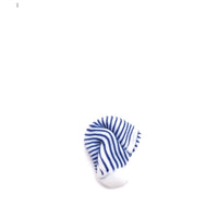 Striped Blue white porcelain brooch