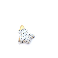 Porcelain brooch ceramic pin gold