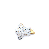 Porcelain brooch ceramic pin gold