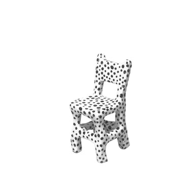 Miniature porcelain chair scale 1:12