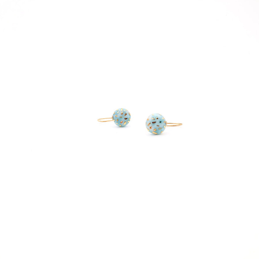 Terrazzo Mint porcelain earrings