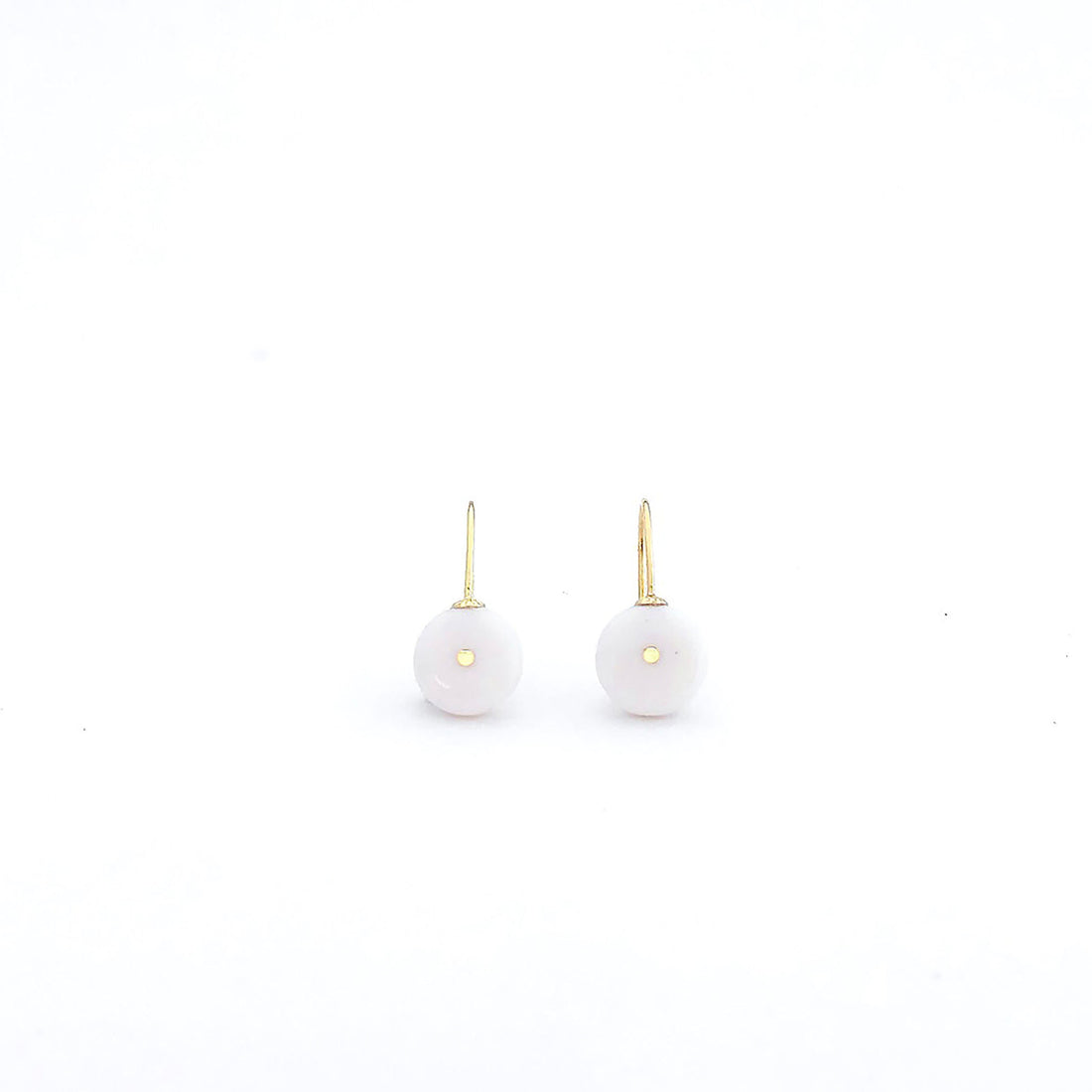 Porcelain and gold earrings, porcelain jewelry, pottery and ceramics