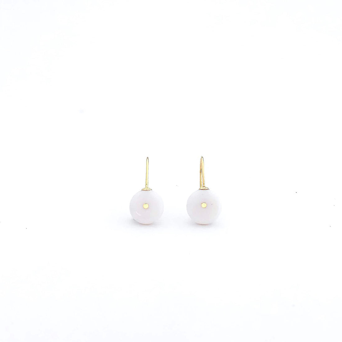 Porcelain and gold earrings, porcelain jewelry, pottery and ceramics