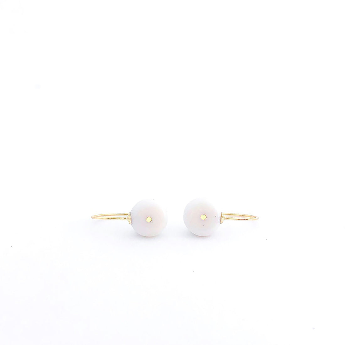 Porcelain and gold earrings, porcelain jewelry, pottery and ceramics